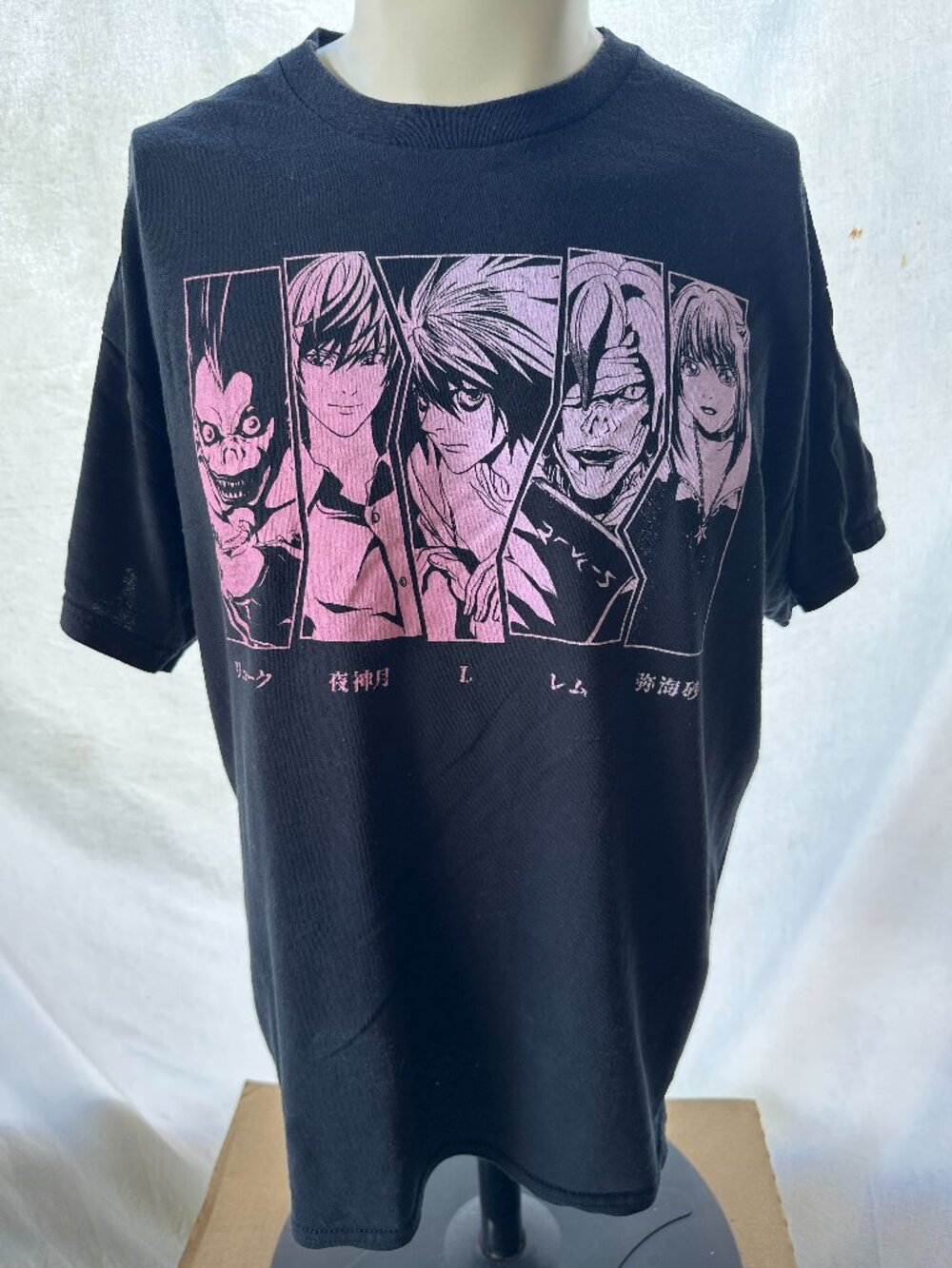 Deathnote Kira Lawliet Misa Amane Ryuk Men's Black Shirt XL Shueisha  Tsugumi Oh